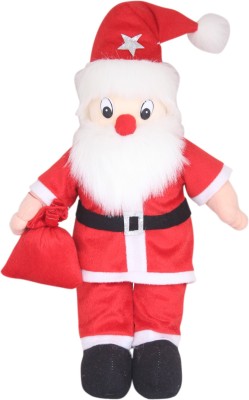 Tickles Christmas Santa Claus Soft Toy Soft Stuffed For Kids  - 30 cm(Red)