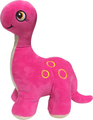 

My Baby Excels Baby Dinosaur Plush | Imported Premium Quality | Soft Toy for Kids of Age 1 Year and above | Pink Colour | Size 25 cm - 25 cm(Pink)