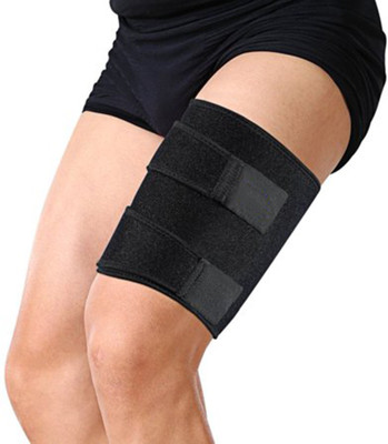 

kalopsia industries Exercise Thigh Knee Calf Guard Sports Fitness Thigh Wrap Pain Strain Relief Thigh Support (, Black, Multicolor