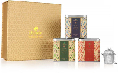 

Octavius IMC-PTB106 Lemon, Cinnamon, Plain Green Tea(225 g, Festive Gift Box)