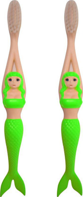 

PELO Combo of 2 Pcs Mermaid Toothbrush for Kids to Keep Mouth Protect Soft Toothbrush(Pack of 2)