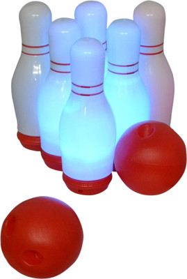 

kirat Kirat Flashing Light Bowling Set with 6 Lighted Bowling Pins & 2 Bowling Balls for KIds (Multicolor) Bowling
