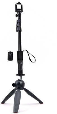 

XBOLT 2 IN 1 Tripod And Selfie Stick with Bluetooth remote Tripod(Black, Supports Up to 3)