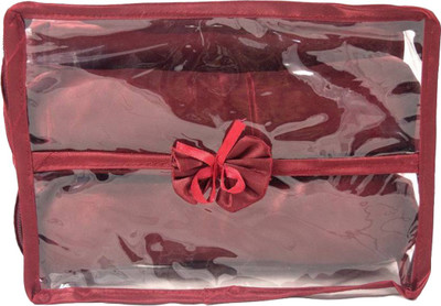 

KINDRED 2 Rods Satin Bangles Jewellery Vanity Box(Maroon)