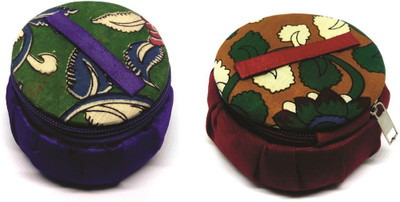 

traditional crafts TC BLUE N RED for gifting, Storage small jewelry, Bangle Box, Multipurpose Use Vanity Box(Blue, Red)