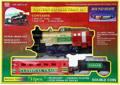 

RGB GROUP Baterry Operated Express Train Play Set for 3+ Kids 19 Pcs Large(Multicolor)