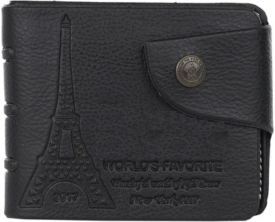 

Peacock Mundkar Boys Black Artificial Leather Wallet(6 Card Slots)