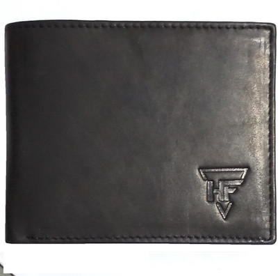 

HEENA FASHION Men Black Genuine Leather Wallet(9 Card Slots)