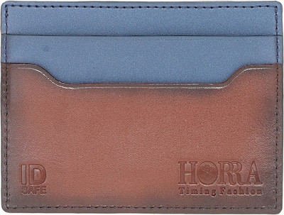 

Horra Men Blue Fabric Wallet(4 Card Slots), Tan