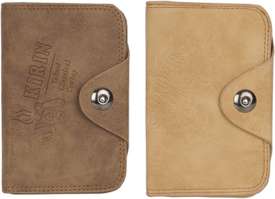 

FERRET Boys Tan Artificial Leather Wallet(6 Card Slots), Brown;tan