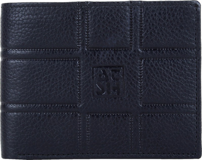 

ATSH Men Black Genuine Leather Wallet(3 Card Slots)