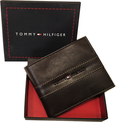 

TOMMY HlLFlGER Men Brown Genuine Leather Wallet(6 Card Slots)