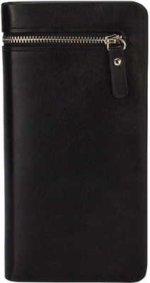 

admetus Women Black Genuine Leather Wallet(16 Card Slots)