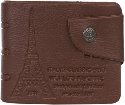 

Peacock Mundkar Boys Black Artificial Leather Wallet(6 Card Slots), Tan