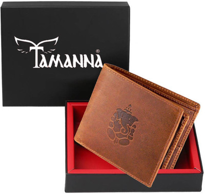 

Tamanna Men Casual Tan Genuine Leather Wallet(8 Card Slots), Brown