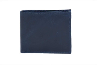 

Lamek Men Blue Genuine Leather Wallet(8 Card Slots)