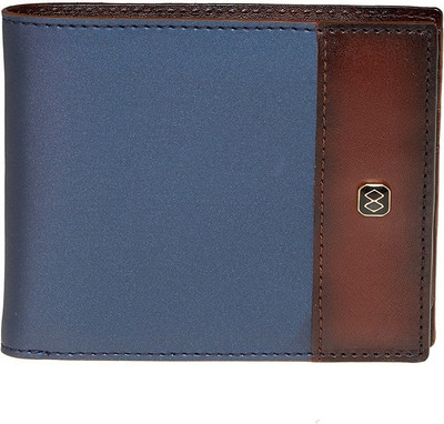 

Horra Men Blue Fabric Wallet(8 Card Slots), Tan