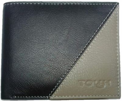 

TOUGH Men Brown Genuine Leather Wallet(6 Card Slots), Brown-tope