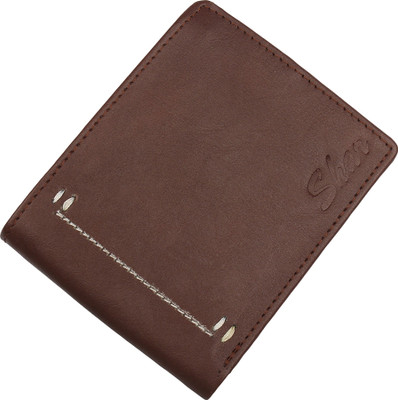 

SHAR Men Brown Artificial Leather Wallet(7 Card Slots)