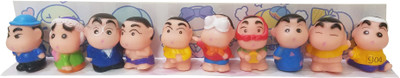 

imodish Shinchan Set Of 10 Pcs. Shinchan Pencil Topper Pencil Extender Squishy Action Figure(Multicolor)