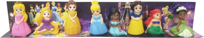 

imodish Princesses Set Of 8 Pcs. Ariel, Rapunzel, Snow White, Cinderella, Belle, Aurora, Jasmine Pencil Topper Pencil Extender Action Figure(Multicolor)