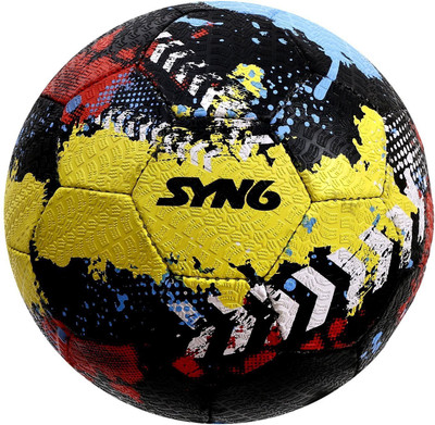 

SYN6 Made With Recycled Tyre, Excellent For Concret And Hard Grounds Football - Size: (Pack of 1, Multicolor