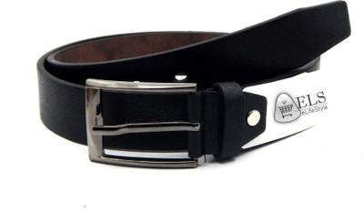 

ELS Men Formal, Casual, Evening, Party Black Artificial Leather Belt