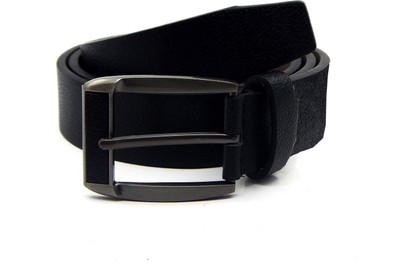 

ELS Men Formal, Casual, Evening, Party Black Artificial Leather Belt