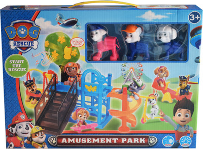 

Kiditos Paw Patrol Dog Amusement Park with Music & Lights(Multicolor)