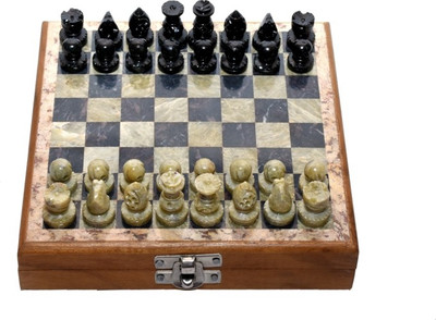 

Lamha Crafts Handmade Marble Chess Box Board Game