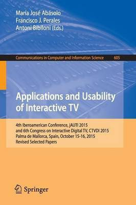 Applications and Usability of Interactive TV(English, Paperback, unknown)
