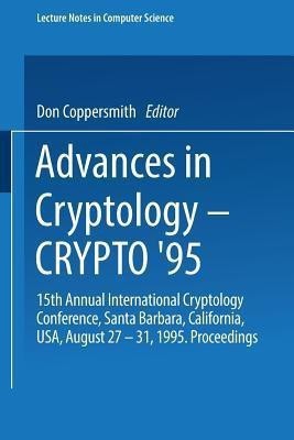 Advances in Cryptology - CRYPTO '95(English, Paperback, unknown)