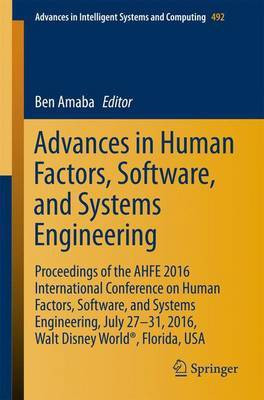Advances in Human Factors, Software, and Systems Engineering(English, Paperback, unknown)