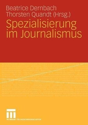 Spezialisierung im Journalismus(German, Paperback, unknown)