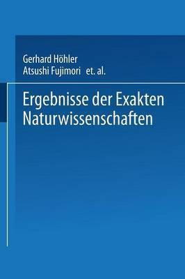 Ergebnisse der Exakten Naturwissenschaften(German, Paperback, >>Naturwissenschaften<< Schriftleitung der)