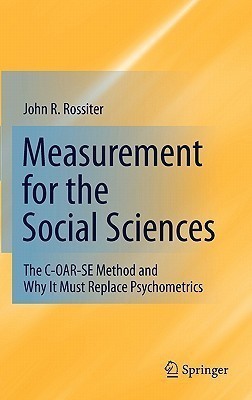 Measurement for the Social Sciences(English, Hardcover, Rossiter John R.)