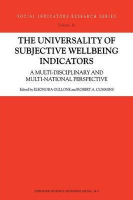 The Universality of Subjective Wellbeing Indicators(English, Paperback, unknown)