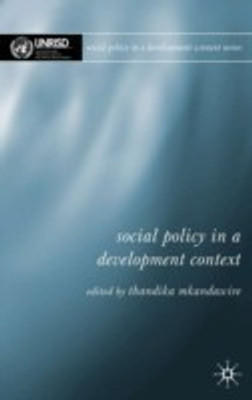 Social Policy in a Development Context(English, Paperback, unknown)