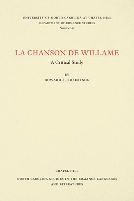 La Chanson de Willame(English, Paperback, Robertson Howard S.)