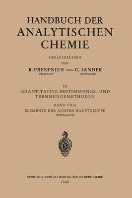 Elemente der Achten Hauptgruppe(German, Paperback, Kahle Heinrich)