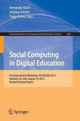 Social Computing in Digital Education(English, Paperback, unknown)