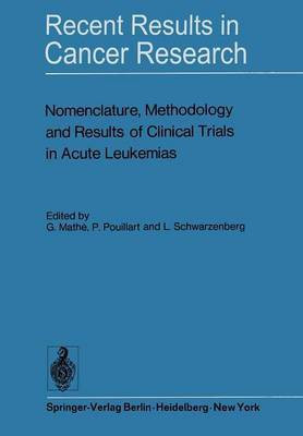 Nomenclature, Methodology and Results of Clinical Trials in Acute Leukemias(English, Paperback, unknown)