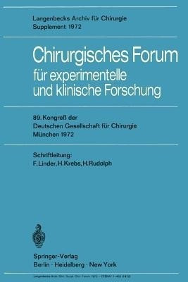 Chirurgisches Forum fuer experimentelle und klinische Forschung(German, Paperback, unknown)
