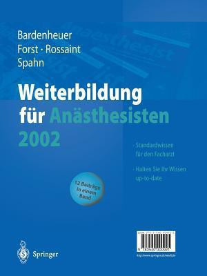 Weiterbildung fuer Anaesthesisten 2002(German, Paperback, unknown)