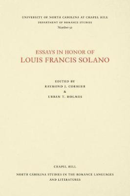 Essays in Honor of Louis Francis Solano(English, Paperback, unknown)