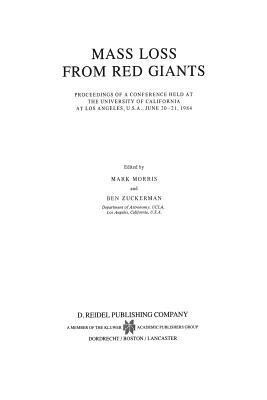 Mass Loss from Red Giants(English, Paperback, unknown)