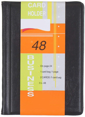 

Treely Multipurpose Professional Business Card Book 40 Card Holder(Set of 1, Black)