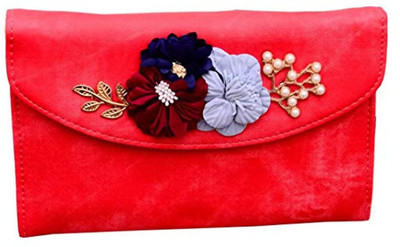 

K S COLLECTION Casual Red Clutch
