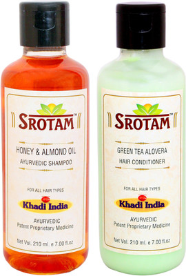 

Srotam Honey & Almond Oil Shampoo And Green Tea Aloevera Conditioner (Set Of 1 Bottle Each)(Set of 2)