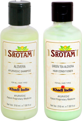 

Srotam Aloevera Shampoo And Green Tea Aloevera Conditioner (Set Of 1 Bottle Each)(Set of 2)